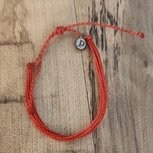 Pura Vida Red Braided Bracelet